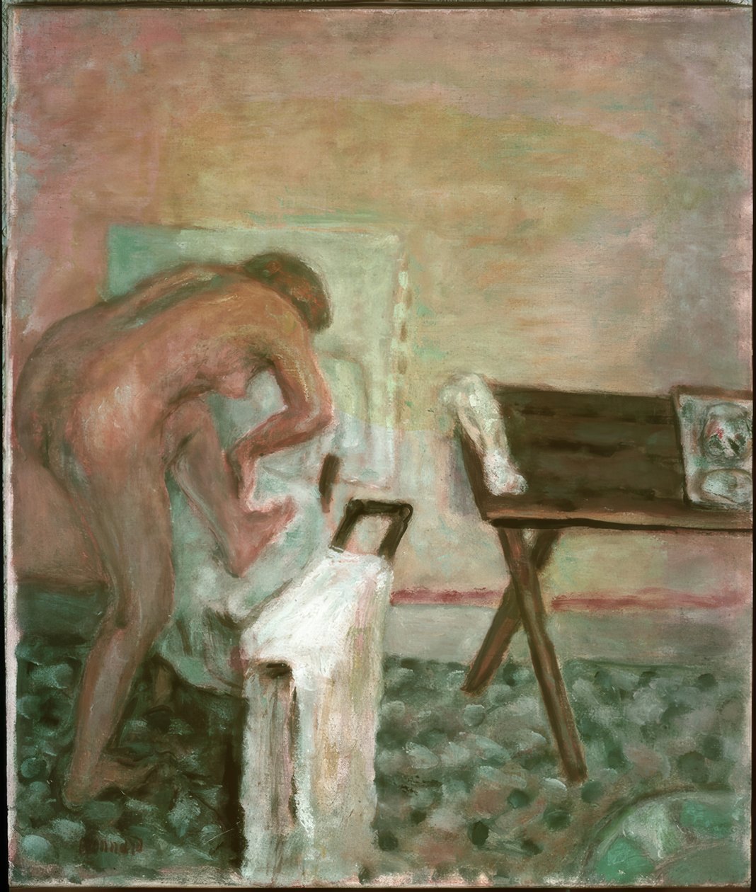 Inclinada nua de Pierre Bonnard