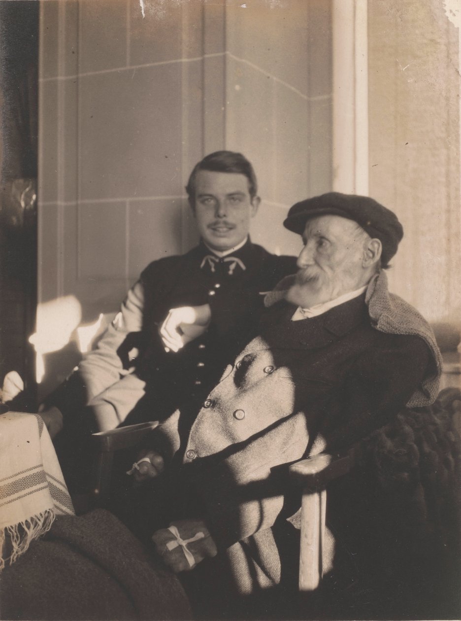 Pierre-Auguste e Jean Renoir, c. 1916. de Pierre Bonnard