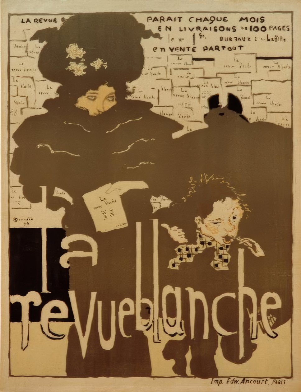 Pierre Bonnard, A Revista Branca  Plakat de Pierre Bonnard