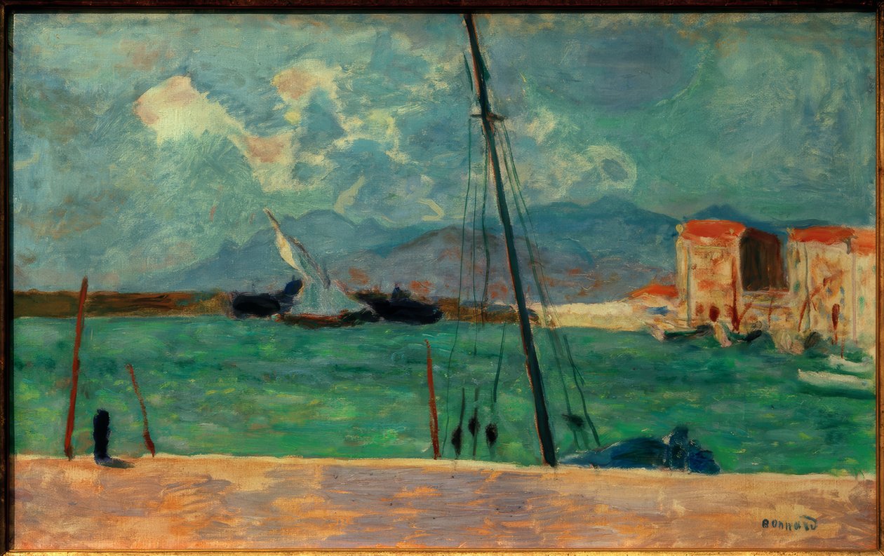 Porto de Cannes ou a vela latina de Pierre Bonnard