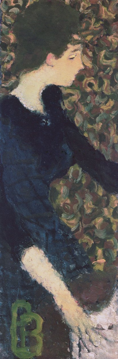 Retrato de Berthe Schaedlin (óleo sobre papelão) de Pierre Bonnard