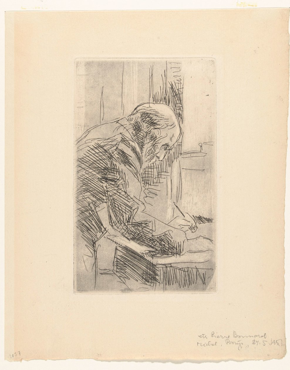 Retrato do artista Edouard Vuillard de Pierre Bonnard