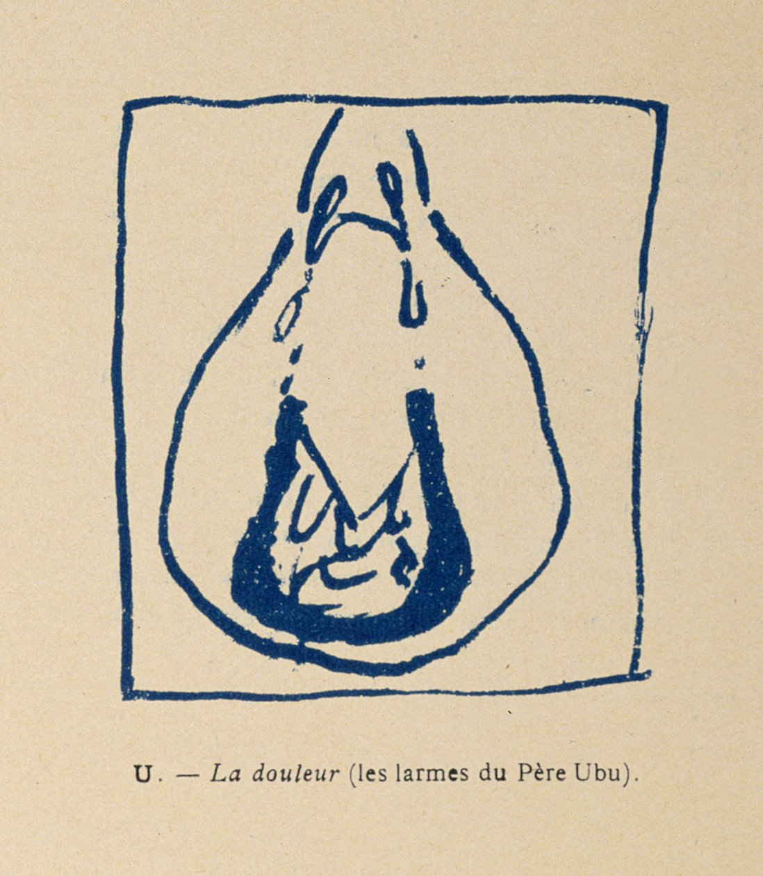 Sorrow - As lágrimas de Pere Ubu, do Alfabeto de Pere Ubu de Pierre Bonnard