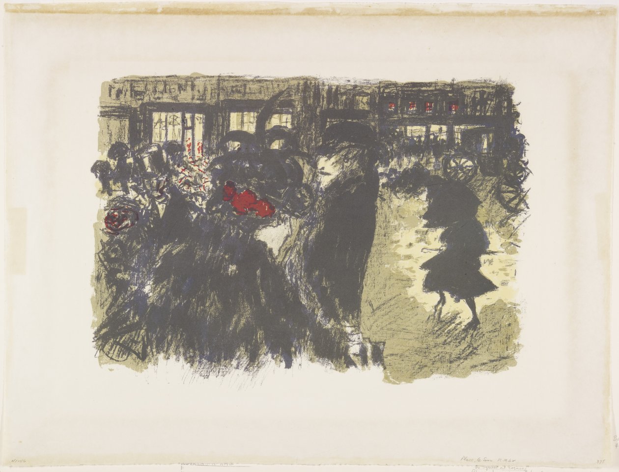 Praça à Noite de Pierre Bonnard