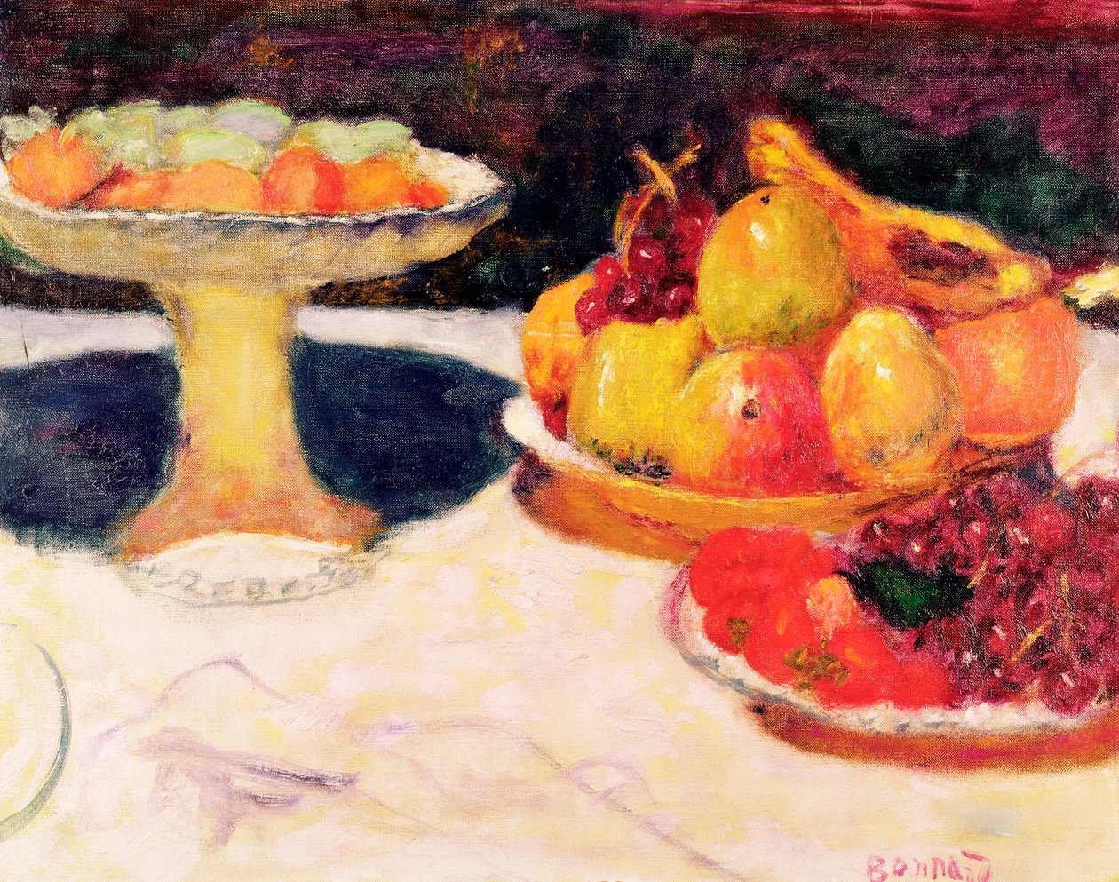 Ainda vida com uma fruteira, 1933 de Pierre Bonnard