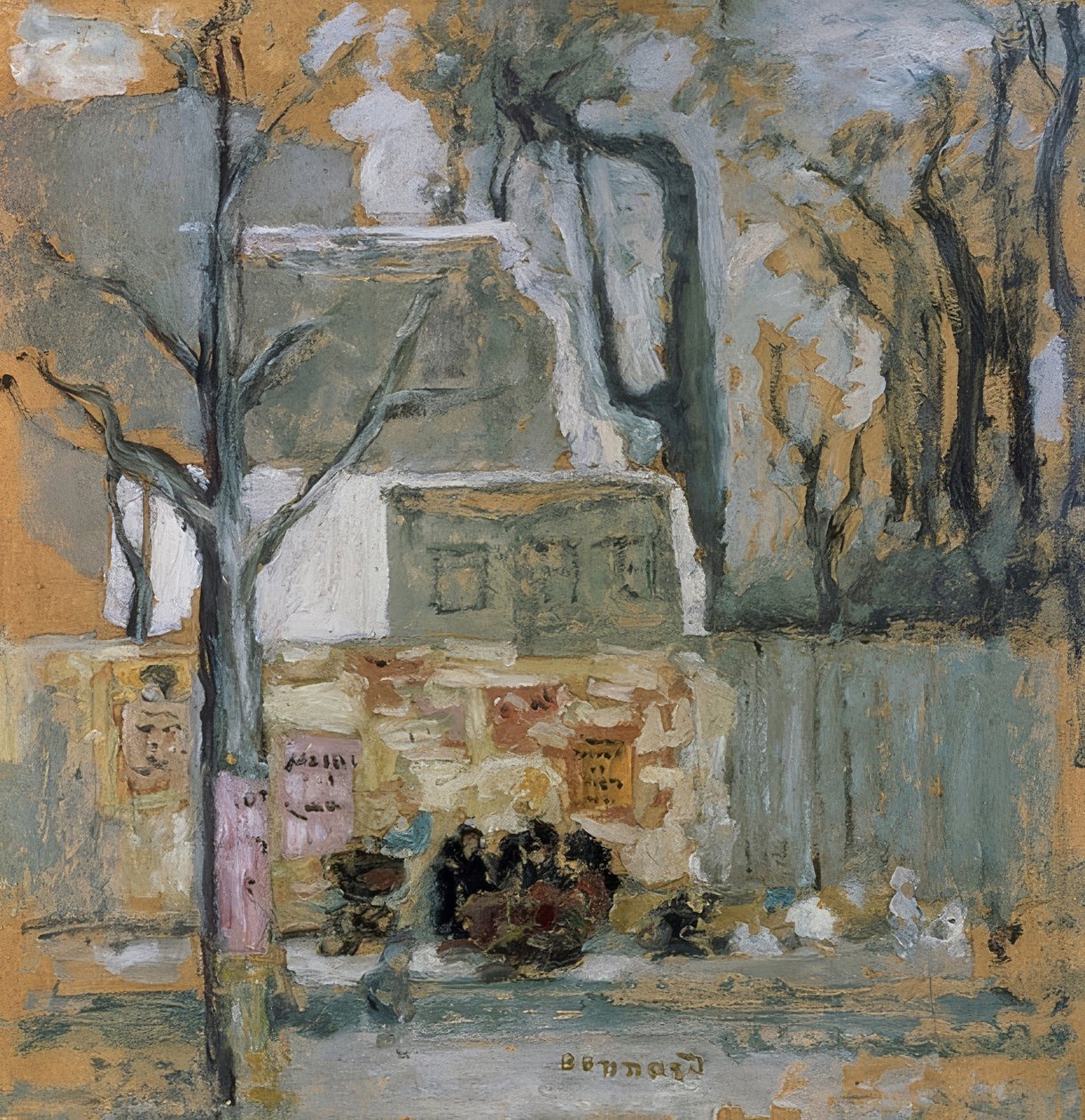 Esquina da rua em paris. Por volta de 1905 de Pierre Bonnard