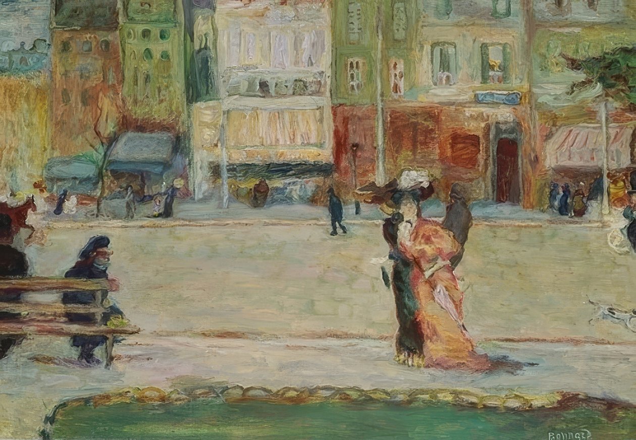 Cena de rua, Avenue Clichy, Paris de Pierre Bonnard