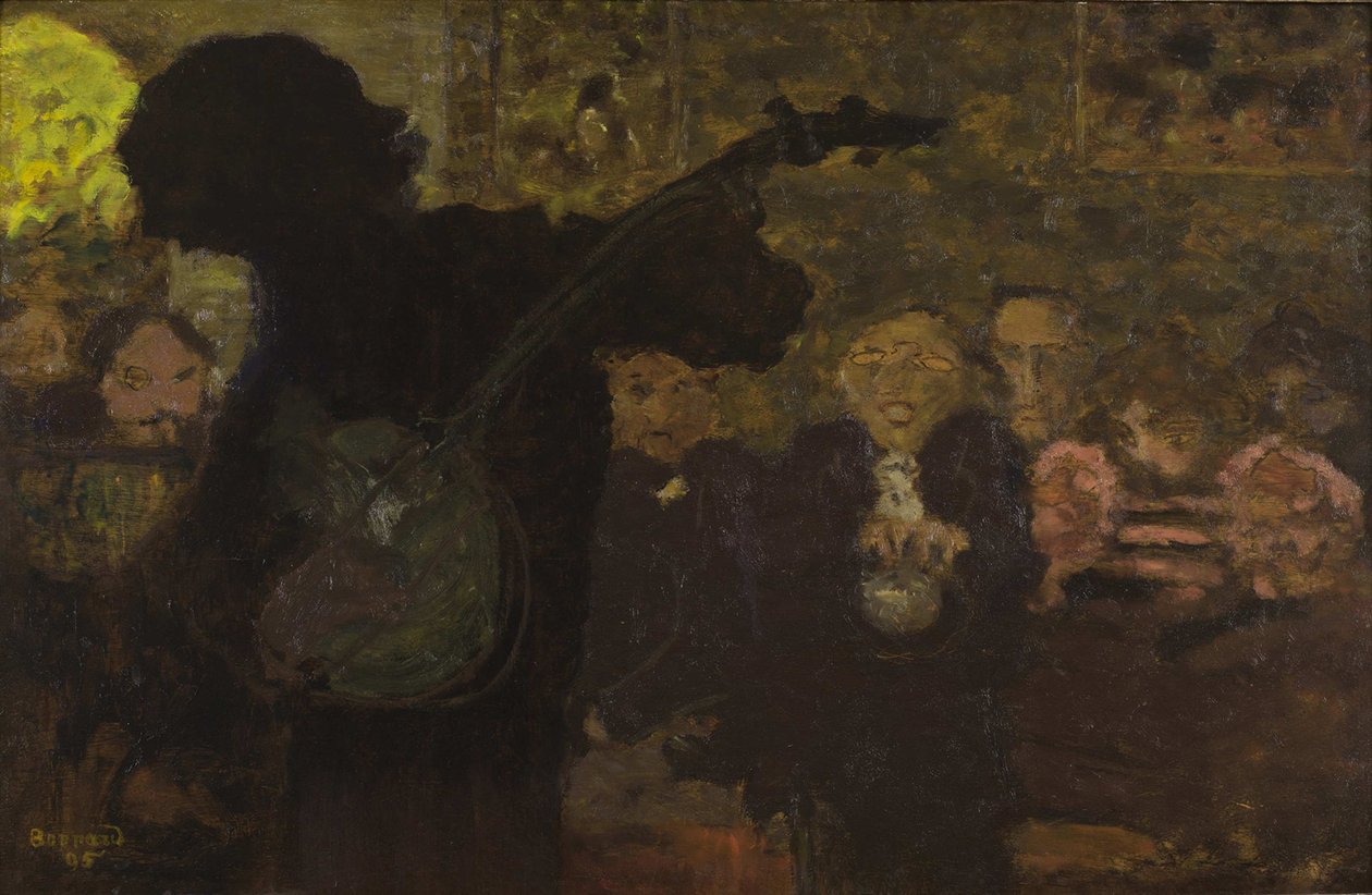O tocador de banjo, 1895. de Pierre Bonnard