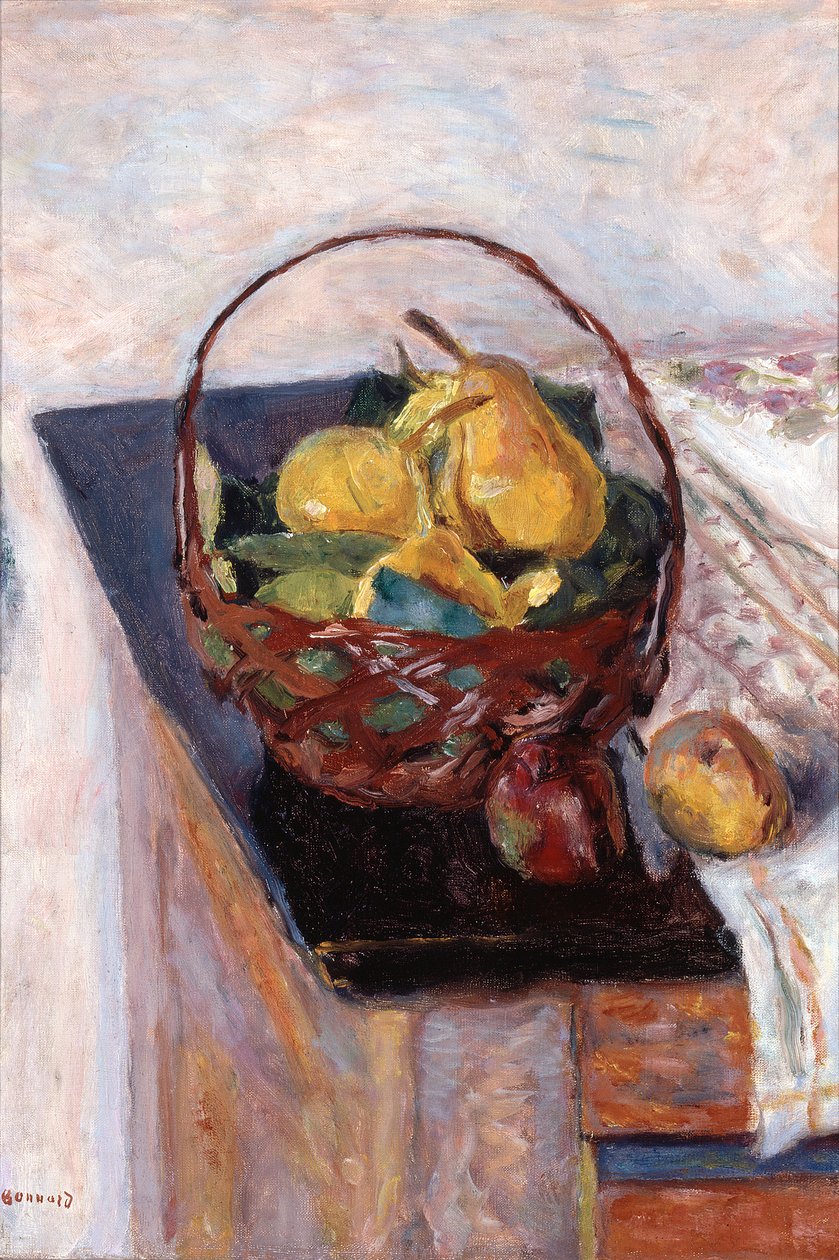 O cesto de fruta de Pierre Bonnard