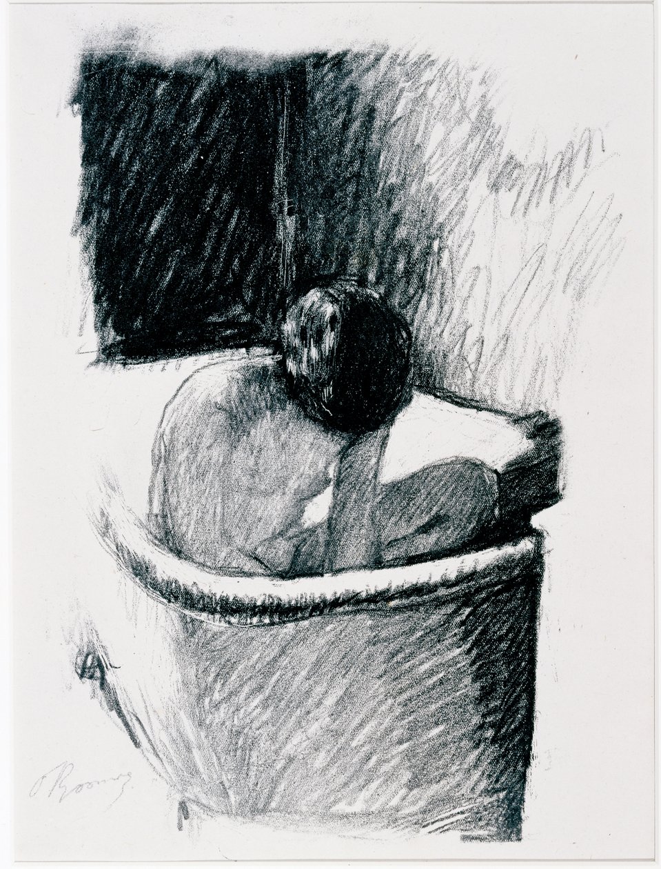 The Bath, c.1925 (litho) de Pierre Bonnard