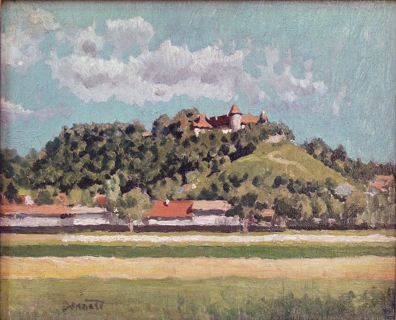 O Chateau de Virieu em Dauphine, c.1888 de Pierre Bonnard