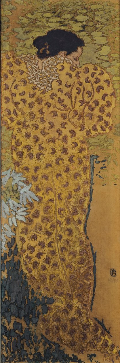 O roupão de banho, 1892 (tempera em tecido) de Pierre Bonnard