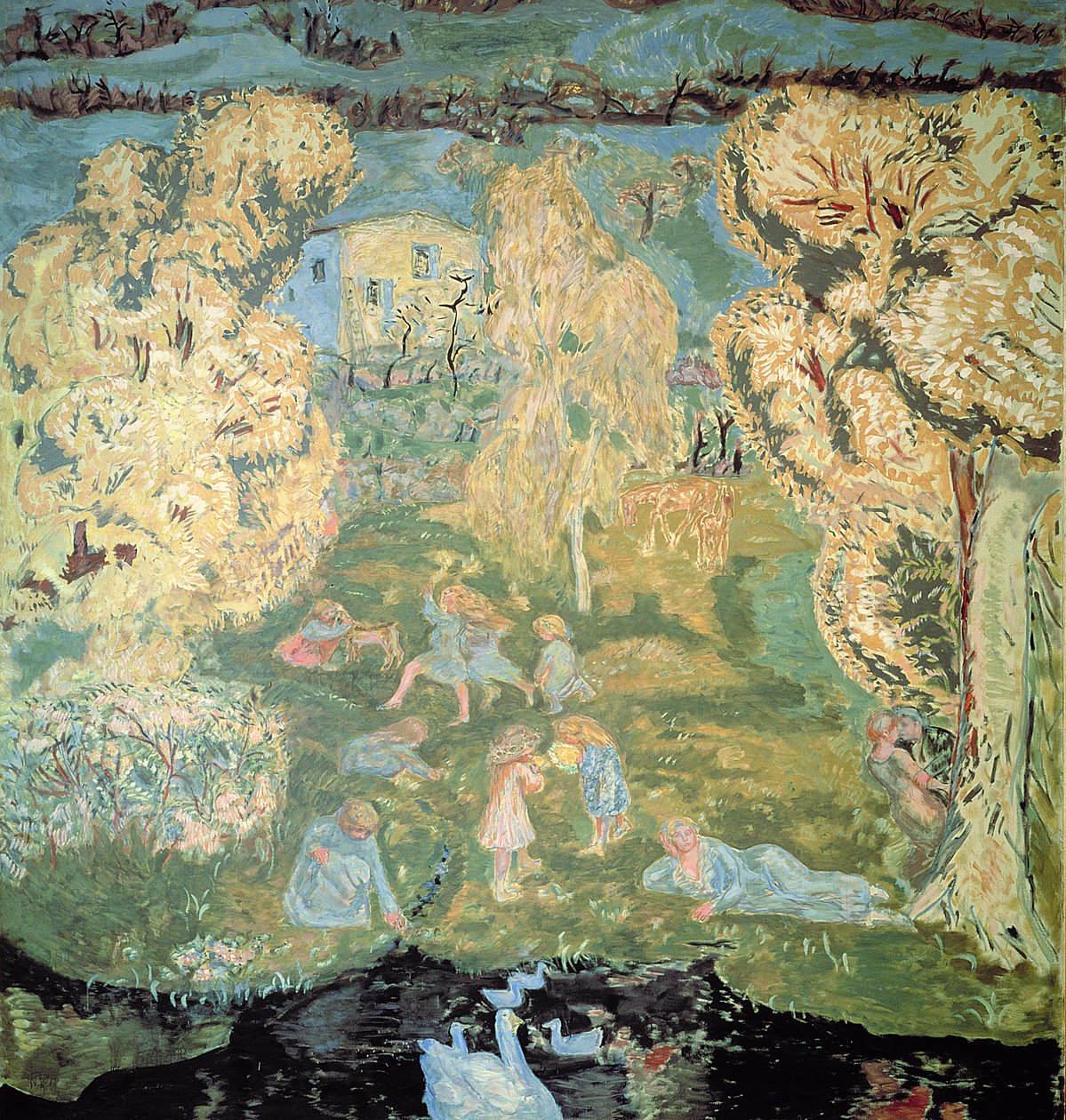 Os primeiros dias da primavera no campo, 1912 de Pierre Bonnard