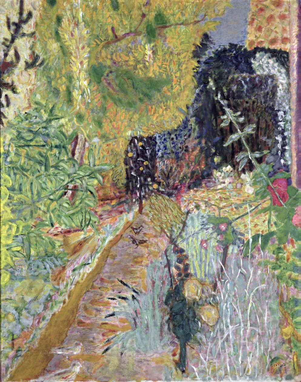 The Garden, c.1936 (óleo sobre tela) de Pierre Bonnard