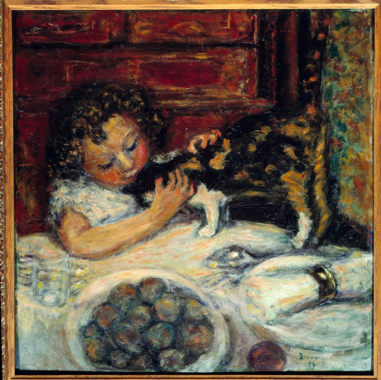 A Menininha com o Gato de Pierre Bonnard