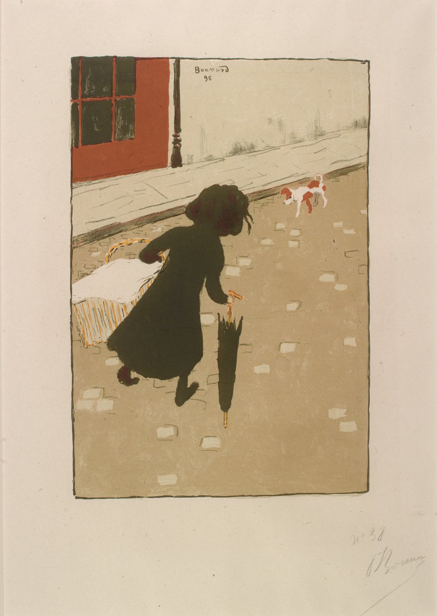 A Pequena Lavadeira do Álbum de Pintores-impressores de Pierre Bonnard