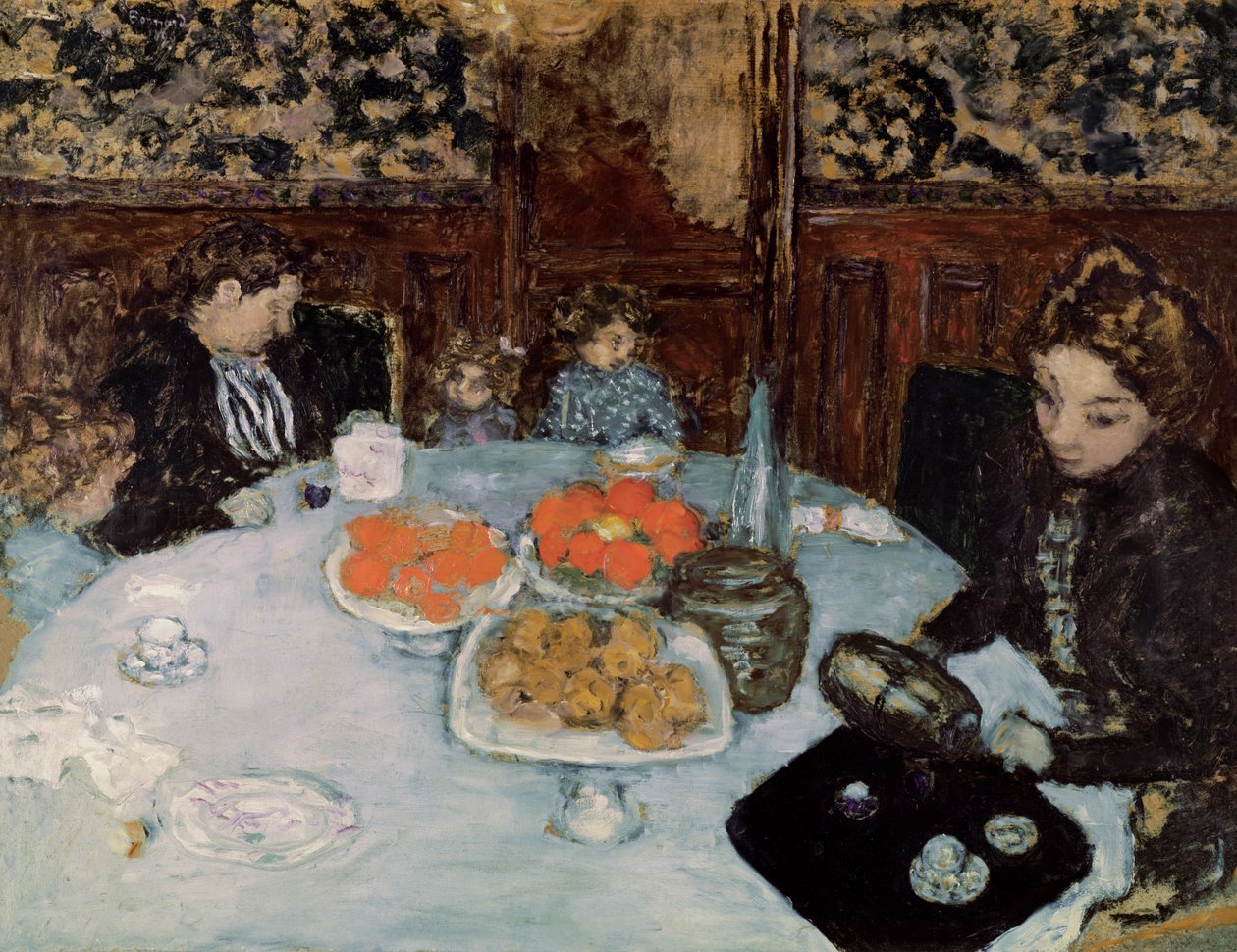 The Luncheon, 1899 (óleo no papelão) de Pierre Bonnard