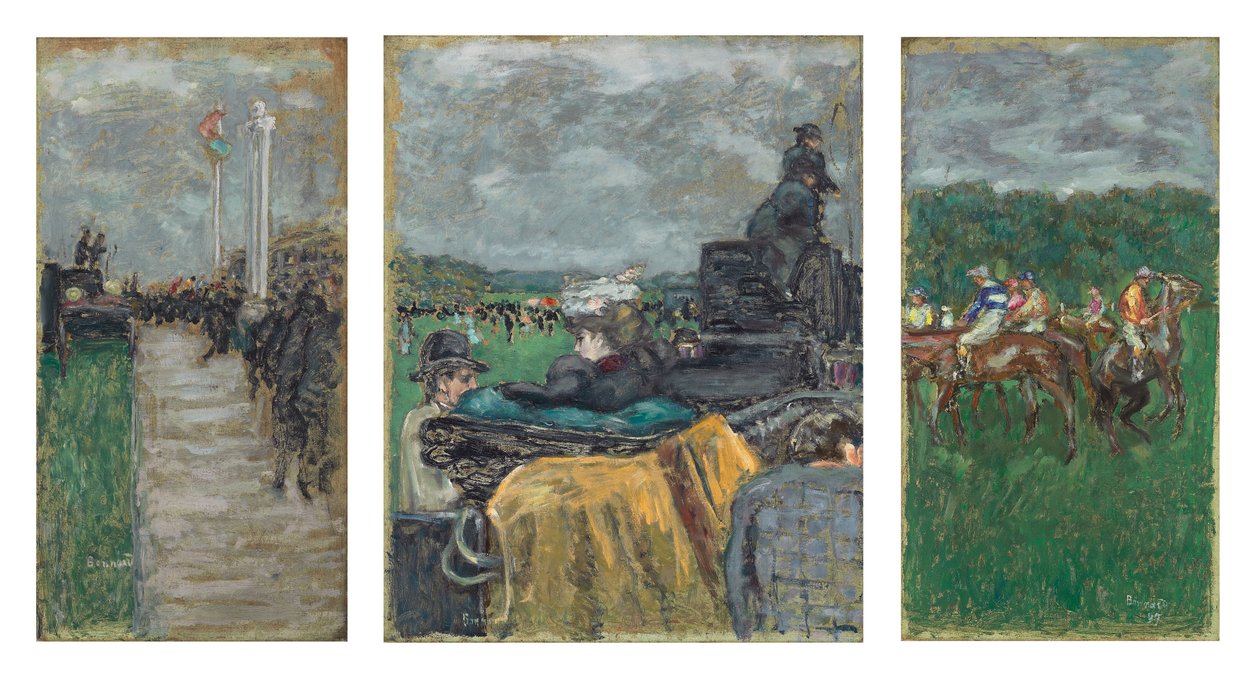As corridas em Longchamp; Les Courses a Longchamp de Pierre Bonnard