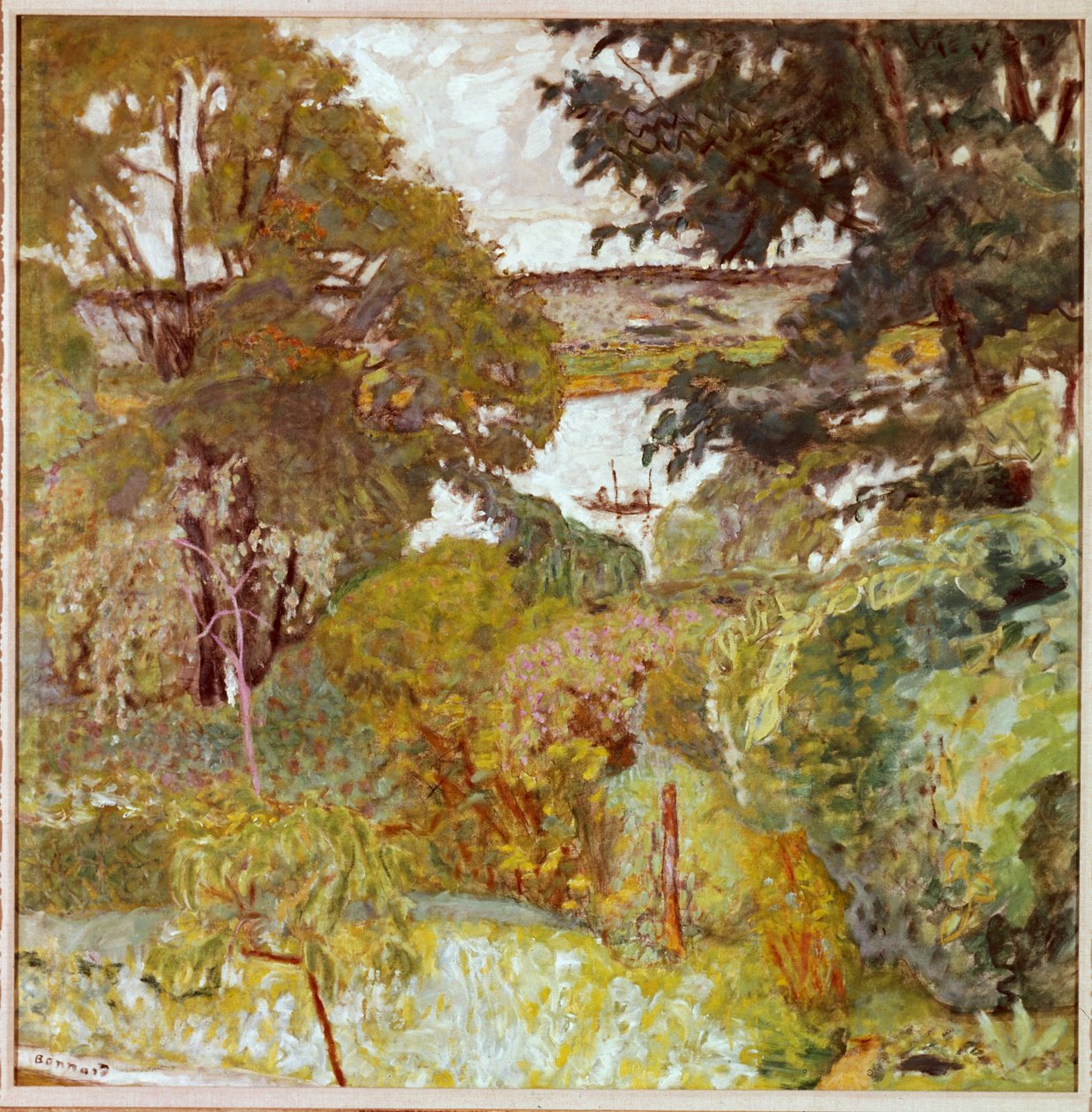 O Sena em Vernonnet, cerca de 1930 de Pierre Bonnard