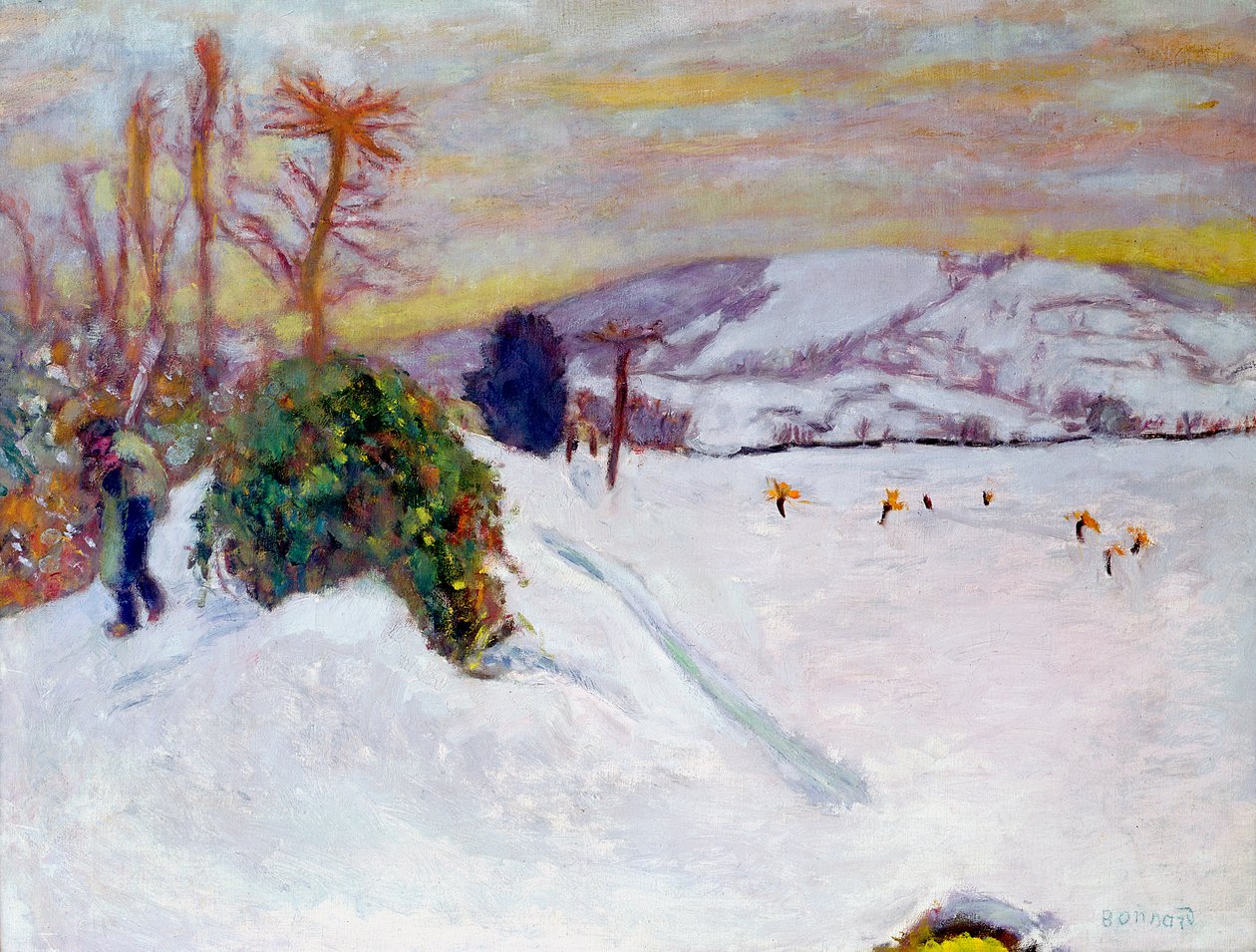 A neve no Dauphine, 1910 de Pierre Bonnard