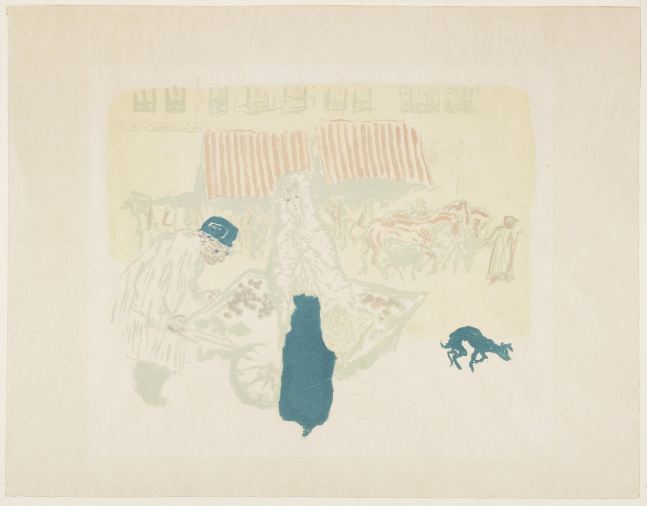 The Vegetable Vendor, c. 1897 (publicado em 1899) de Pierre Bonnard