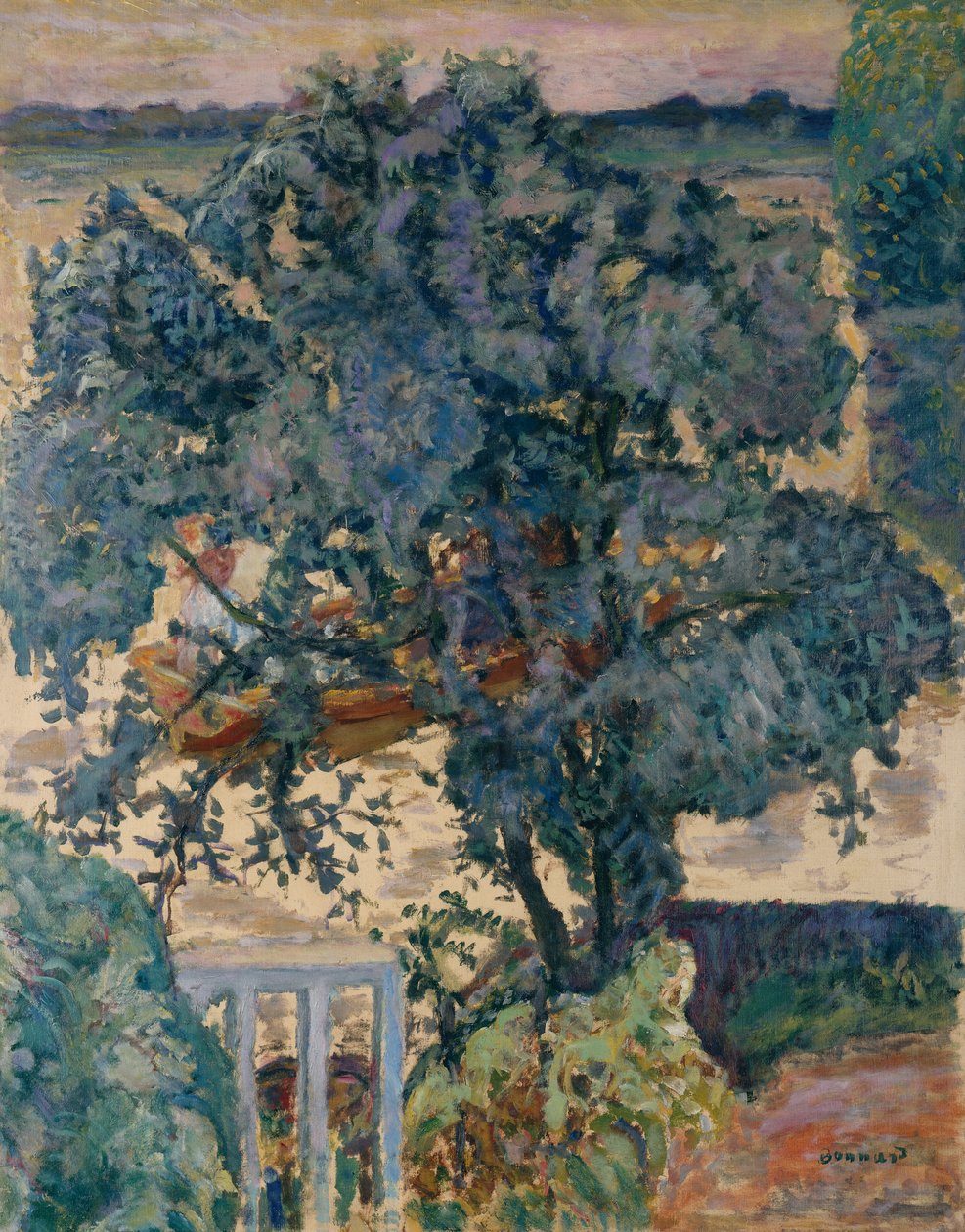Árvore à beira do rio de Pierre Bonnard