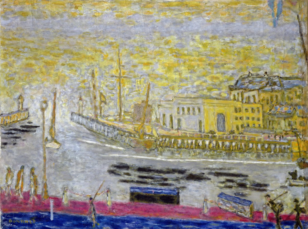 Trouville, a saída ao porto, 1938-45 de Pierre Bonnard