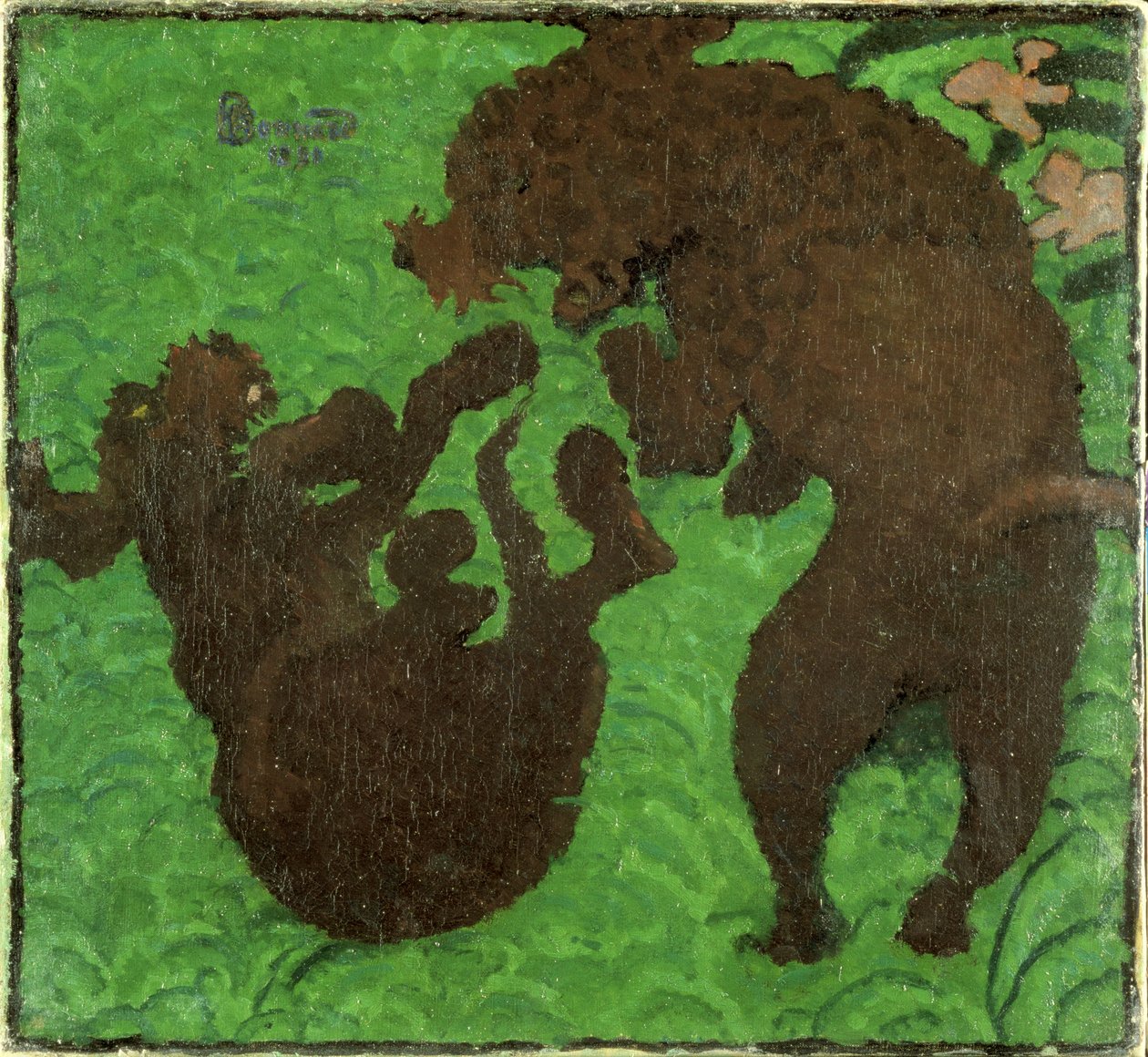 Dois Poodles, 1891 de Pierre Bonnard