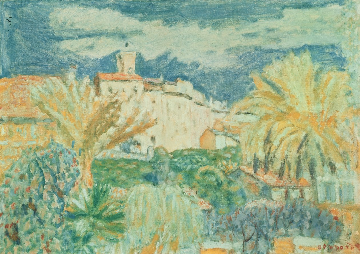 Vista do Le Cannet, 1920 de Pierre Bonnard