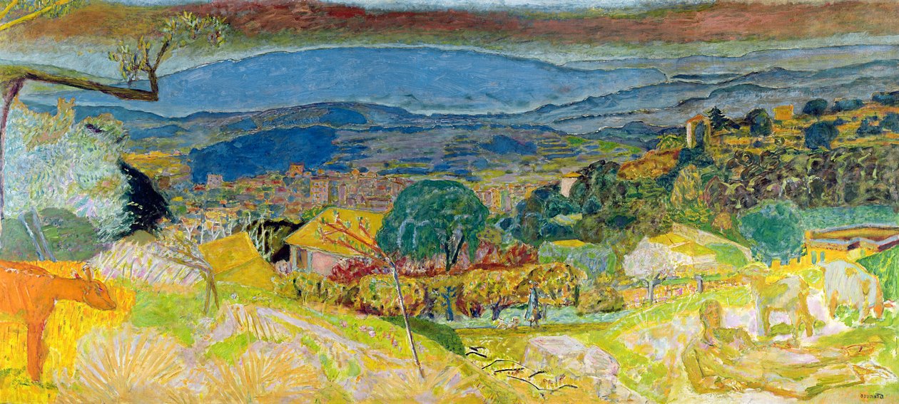 Vista de Le Cannet, 1928 de Pierre Bonnard