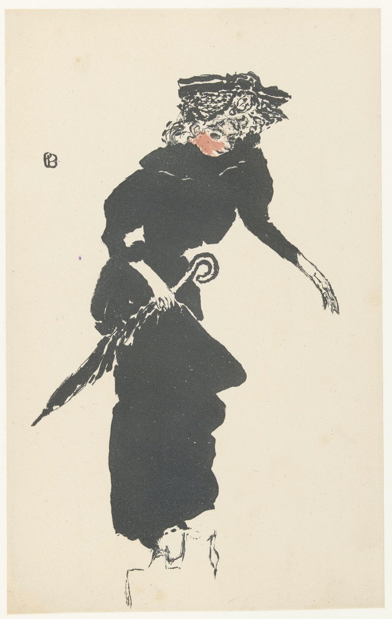 mulher com guarda-chuva Femme au guarda-chuva de Pierre Bonnard