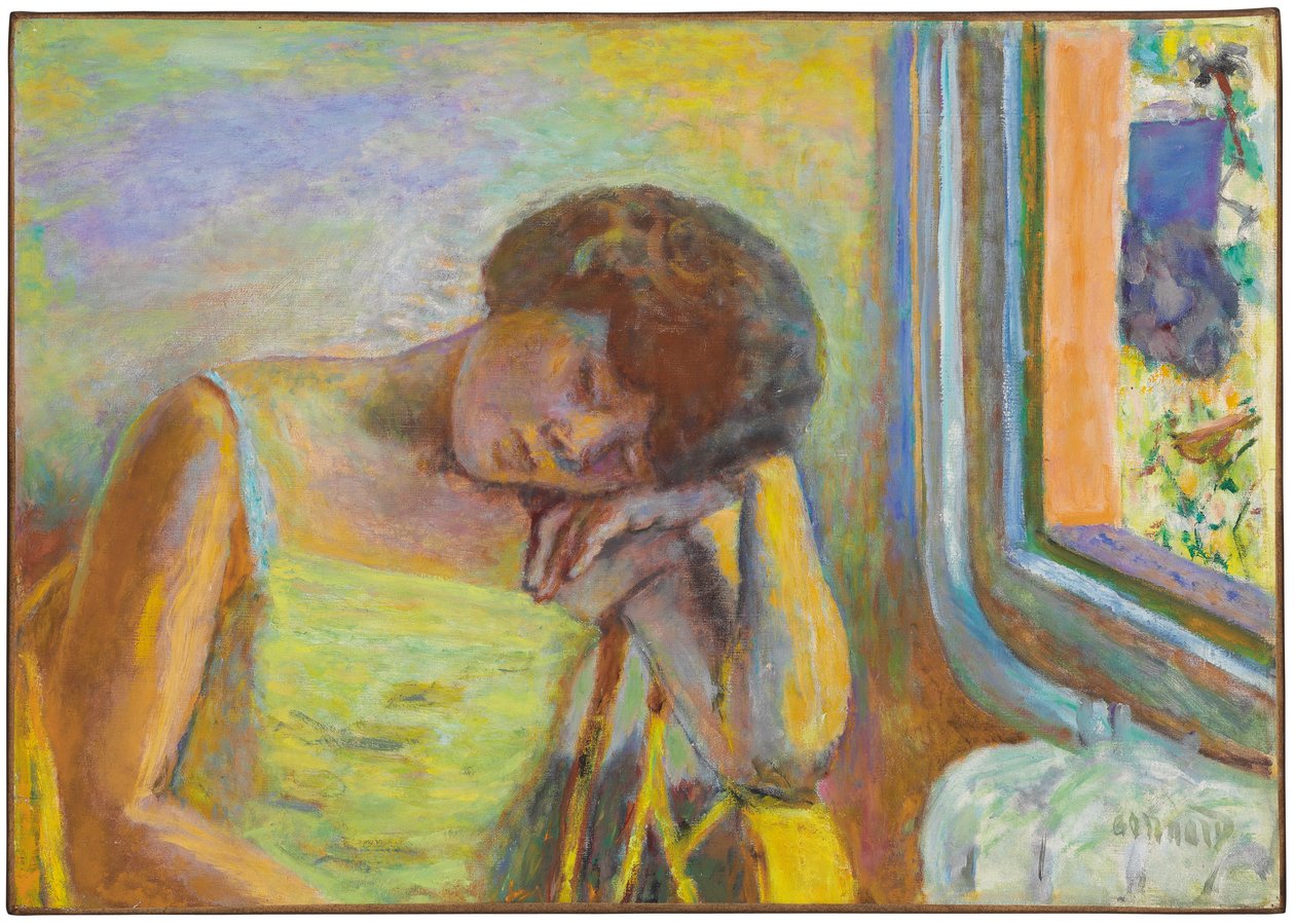 Mulher adormecida, c.1928 (óleo sobre tela) de Pierre Bonnard