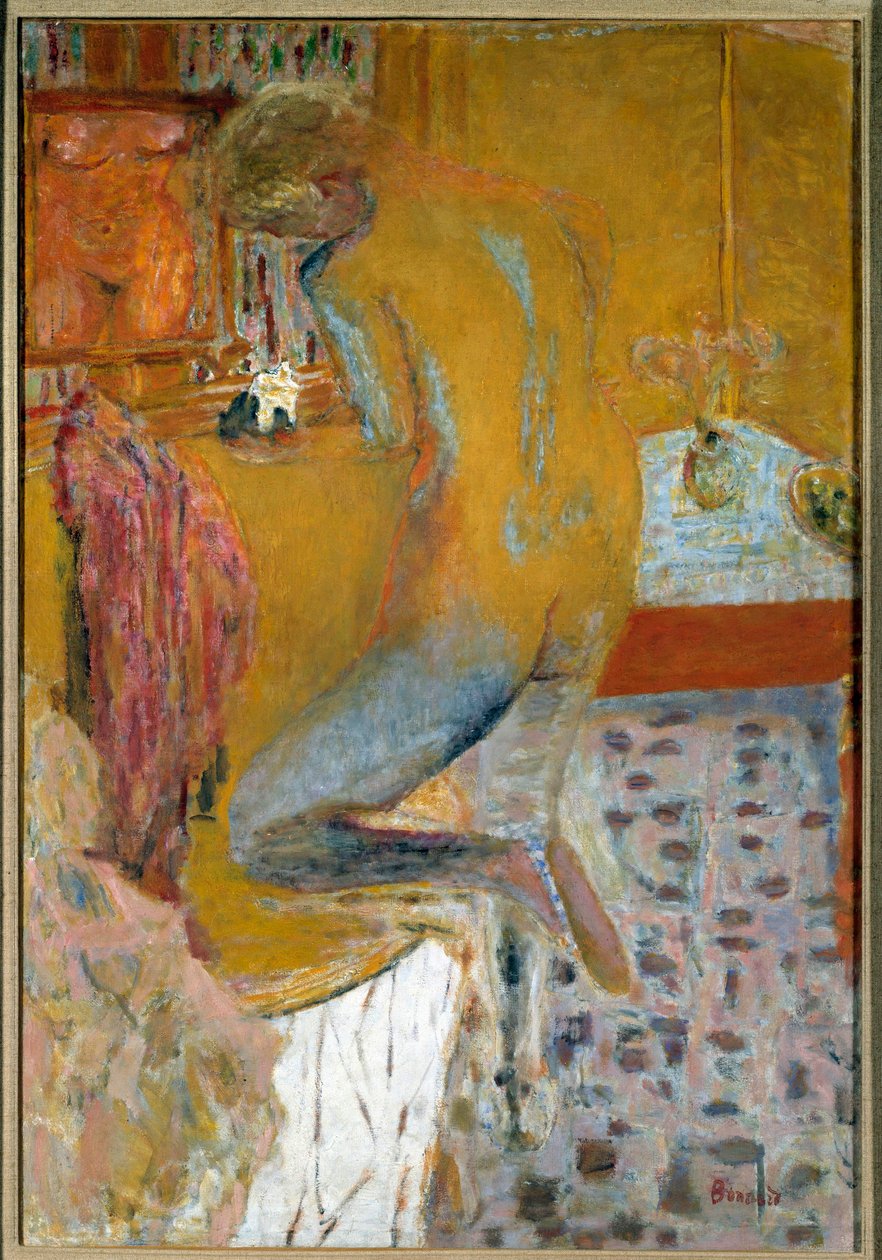 A mulher tem a sua casa de banho de Pierre Bonnard