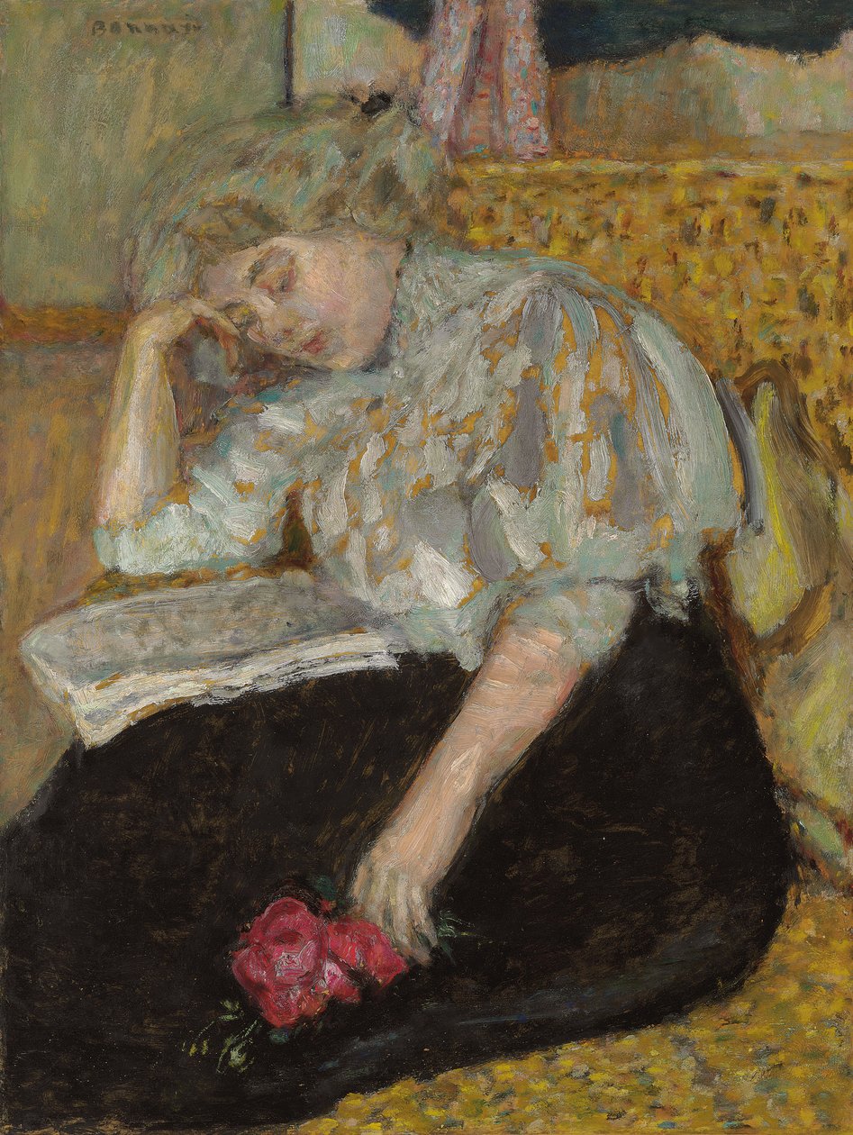 Mulher com rosa; Femme à la rose, 1908 de Pierre Bonnard