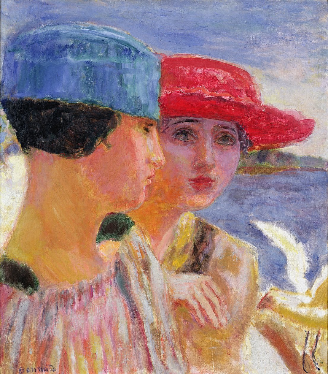 Mulheres jovens com uma gaivota de 1917 de Pierre Bonnard