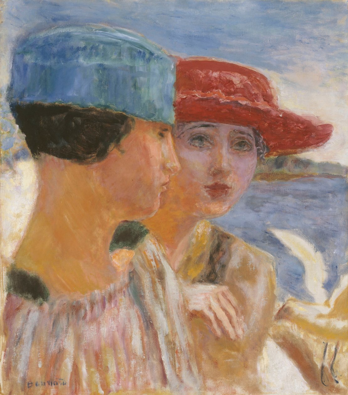 Meninas com uma gaivota, 1917. de Pierre Bonnard