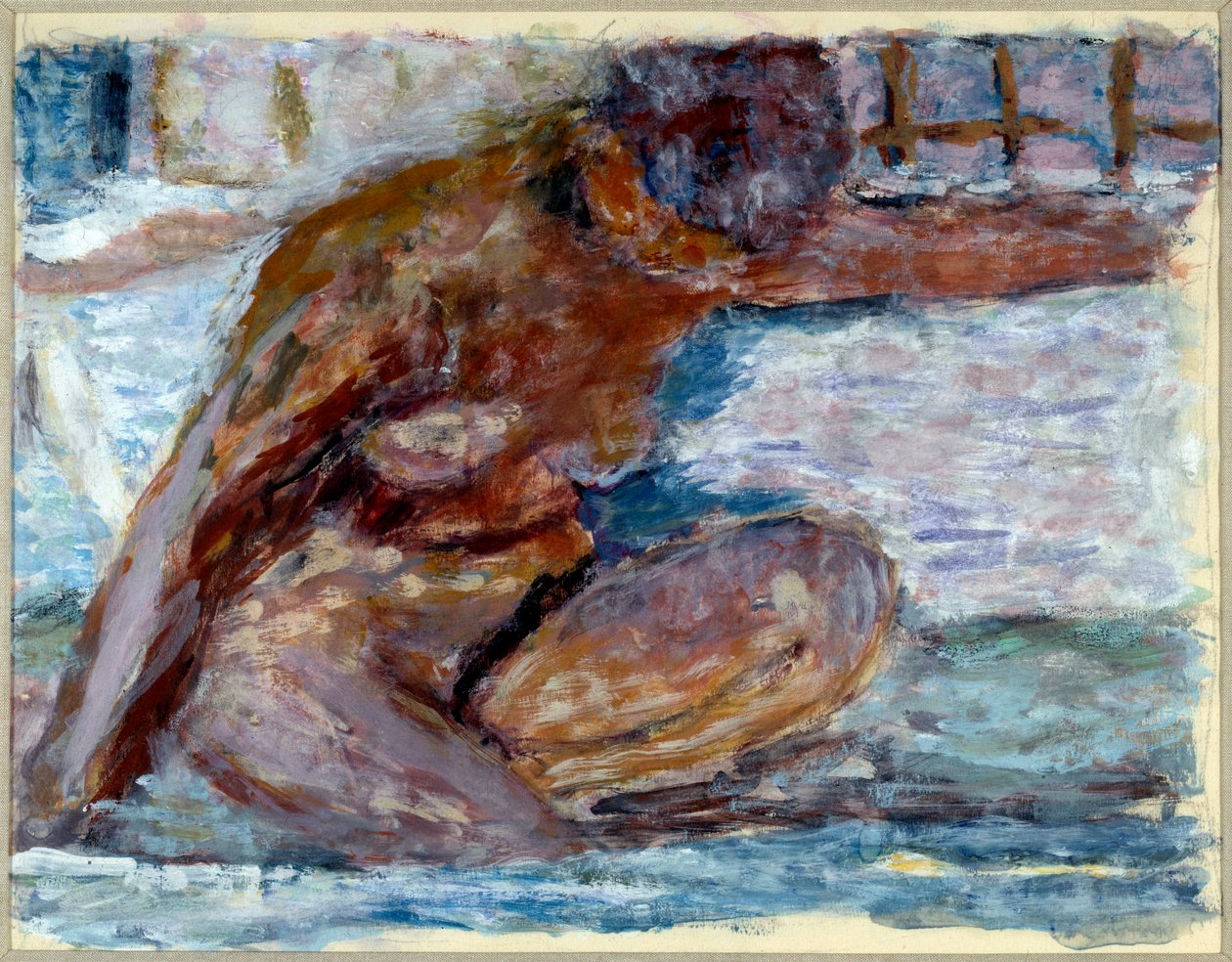 pelado agachado de Pierre Bonnard