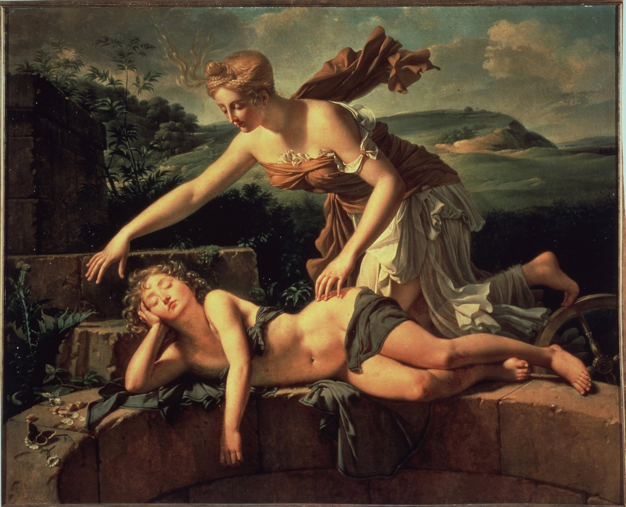 A Criança e a Fortuna. Pintura de Pierre Bouillon (1776 - 1831) de Pierre Bouillon