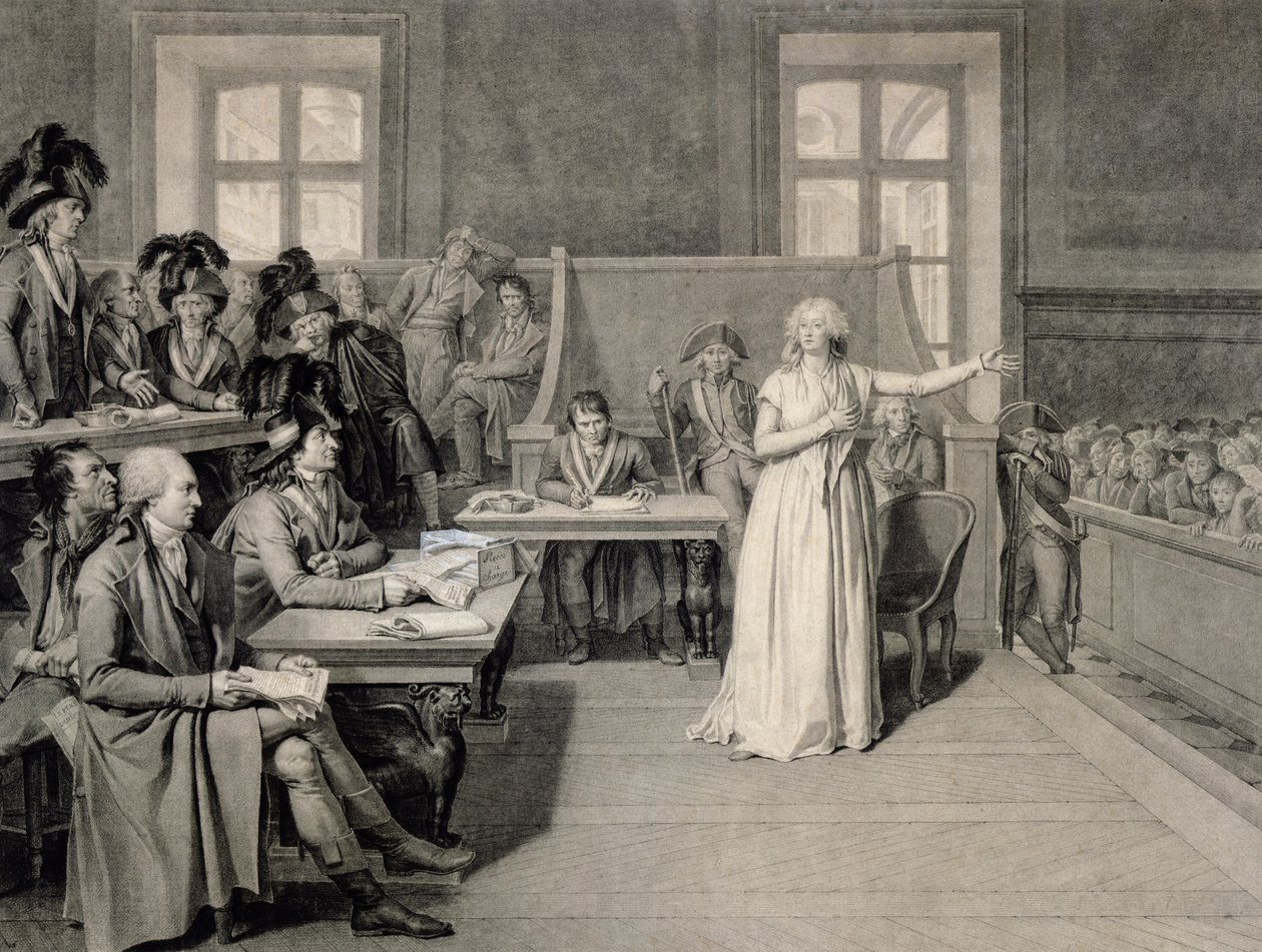 Maria Antonieta (1755-93) de Habsburgo-Lorena, julgada pelo Tribunal Revolucionário do Tribunal, em 16 de outubro de 1793 de Pierre Bouillon