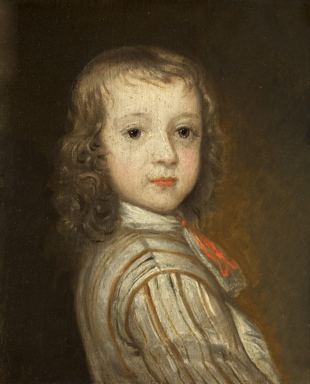 Retrato de Hugh Smyth em criança, c.1670 (óleo sobre painel) de Pierre Bourguignon