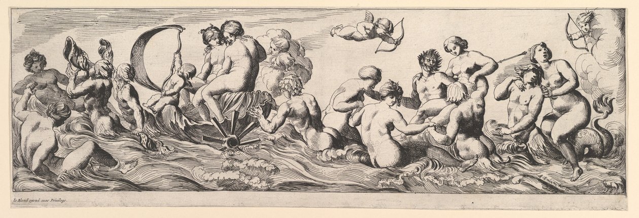 Bacanal, século XVII. de Pierre Brebiette