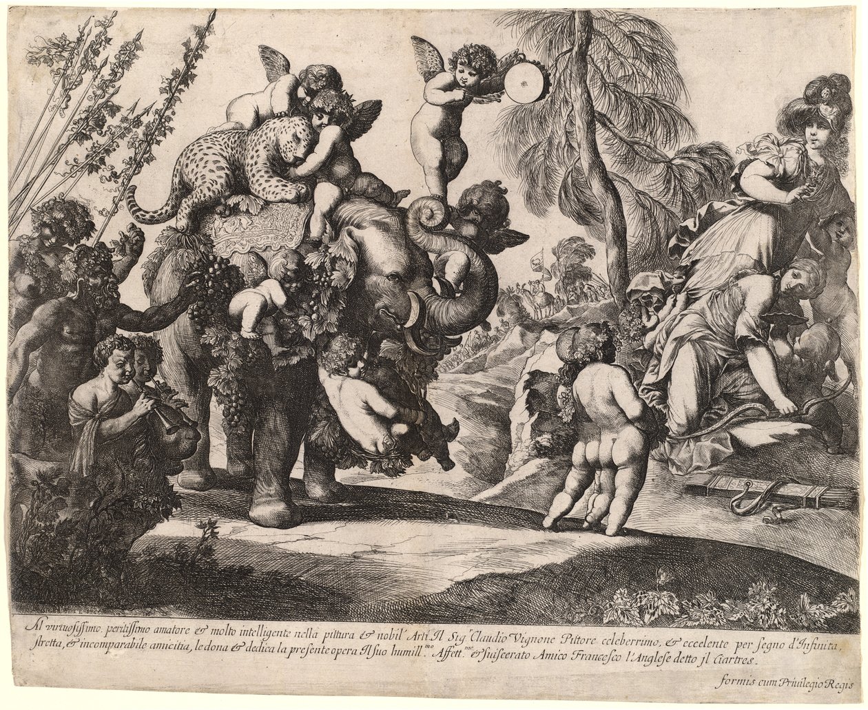 Baco com Diana e Minerva de Pierre Brebiette