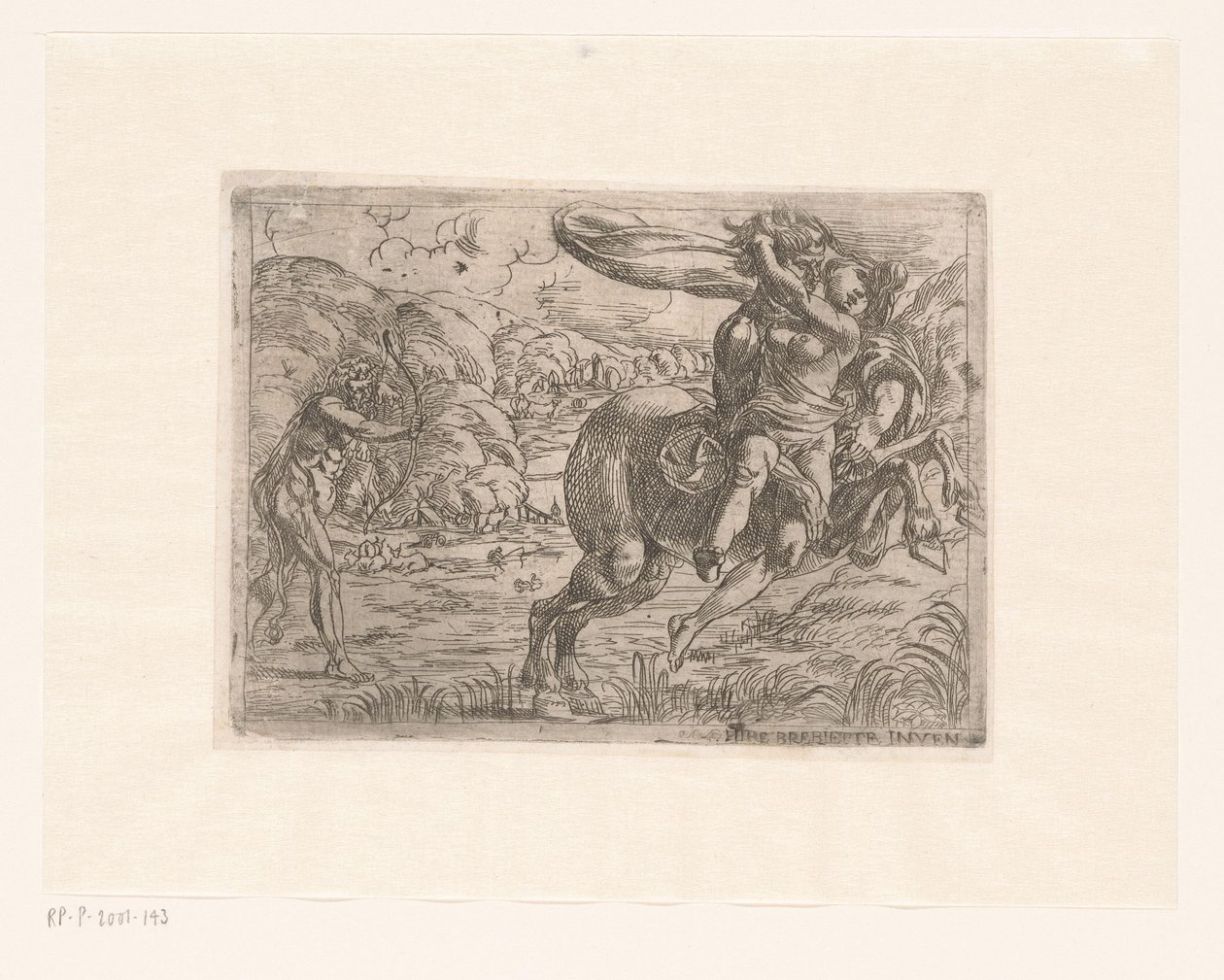 Hércules salva Deianira de Nessus de Pierre Brebiette