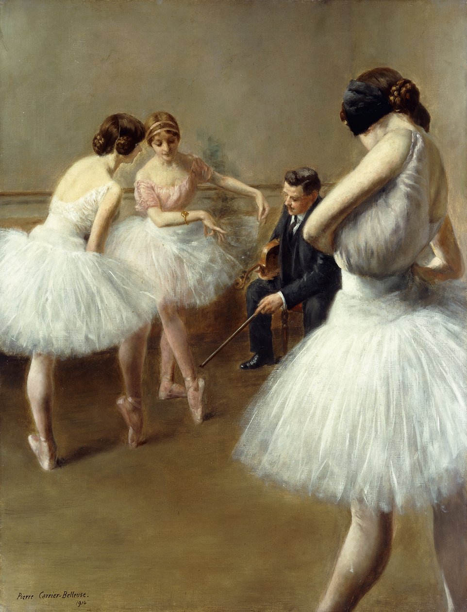 A lição de balé de Pierre Carrier Belleuse