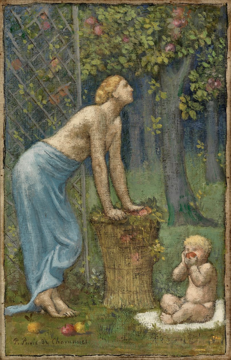Colheita de maçãs de Pierre Cécile Puvis de Chavannes