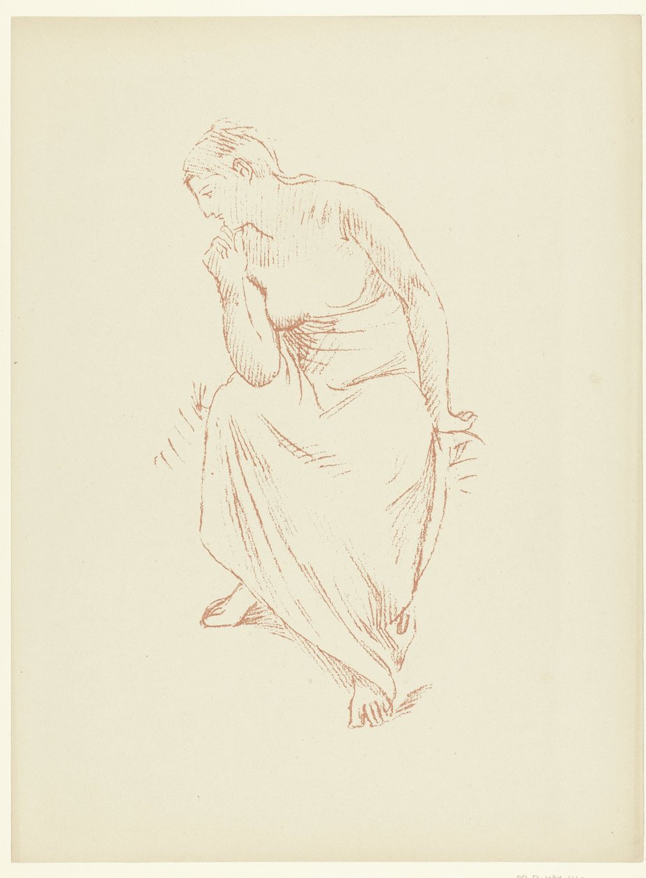 Zittende halfnaakte vrouw
Estudo de uma mulher nua sentada meio violada
Estudo
O Julgamento (título da série) de Pierre Cécile Puvis de Chavannes