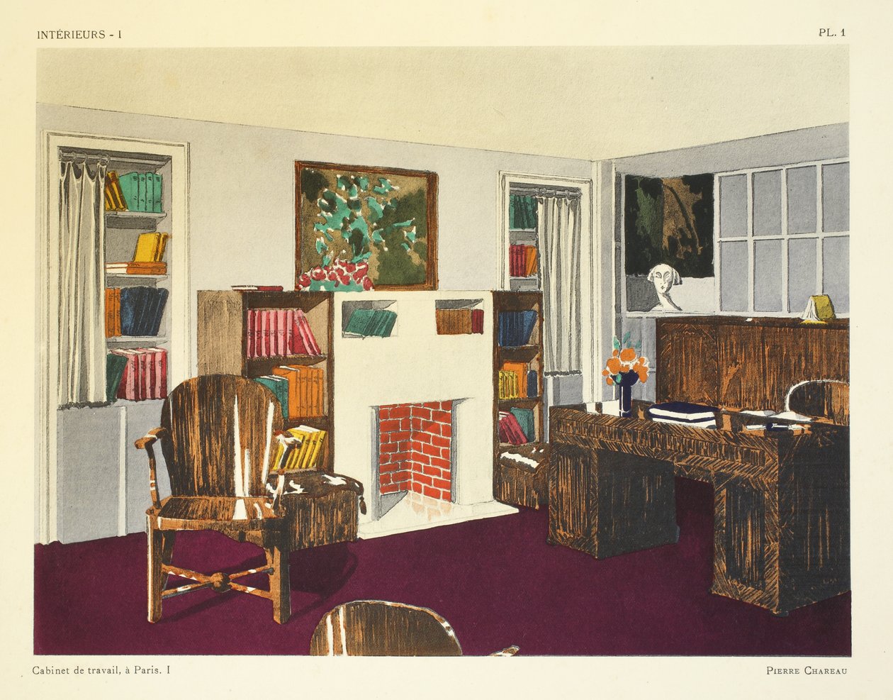 Cabinet de travail I, um Paris, ilustração de 