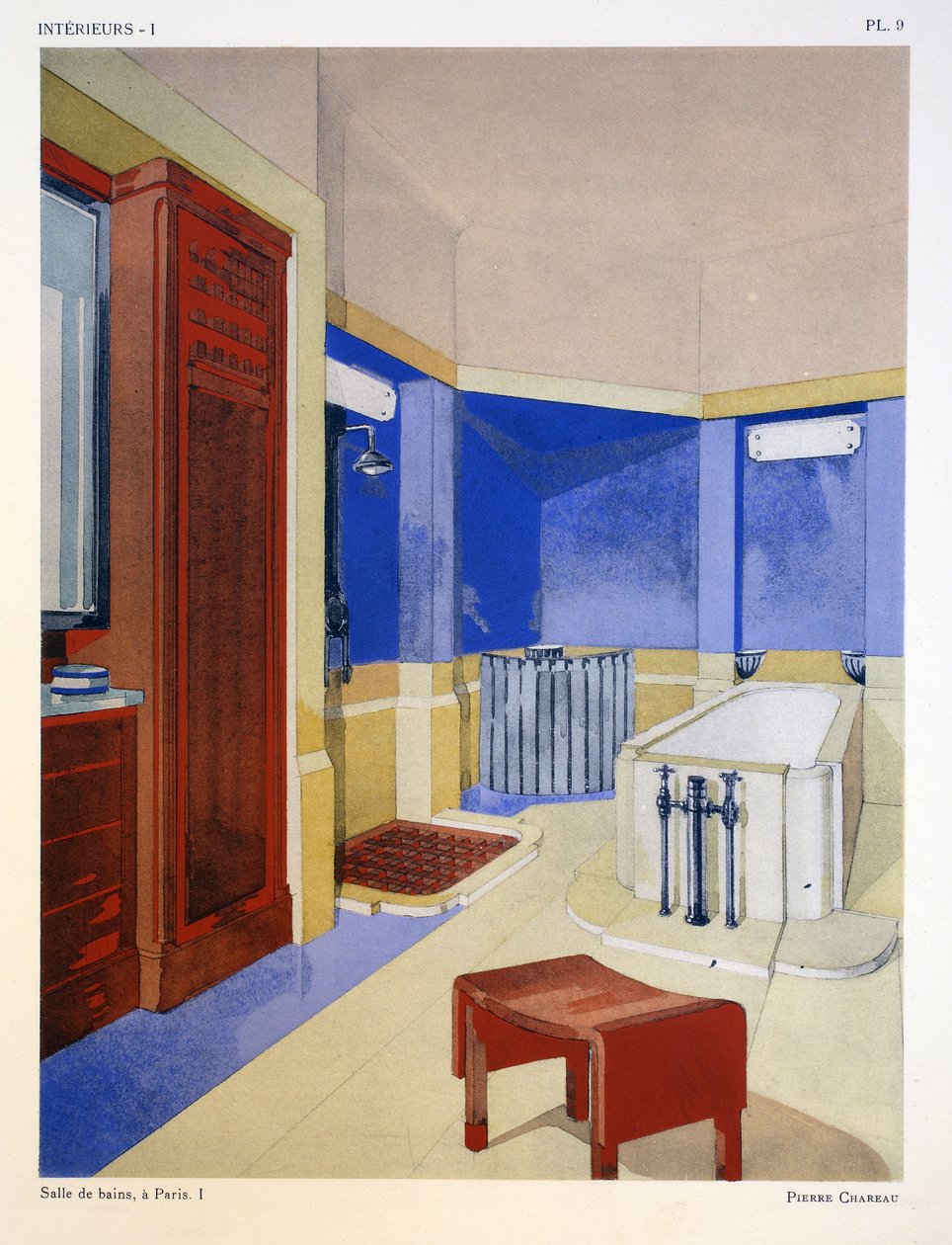 Salle de bains I, uma Paris, ilustração de 
