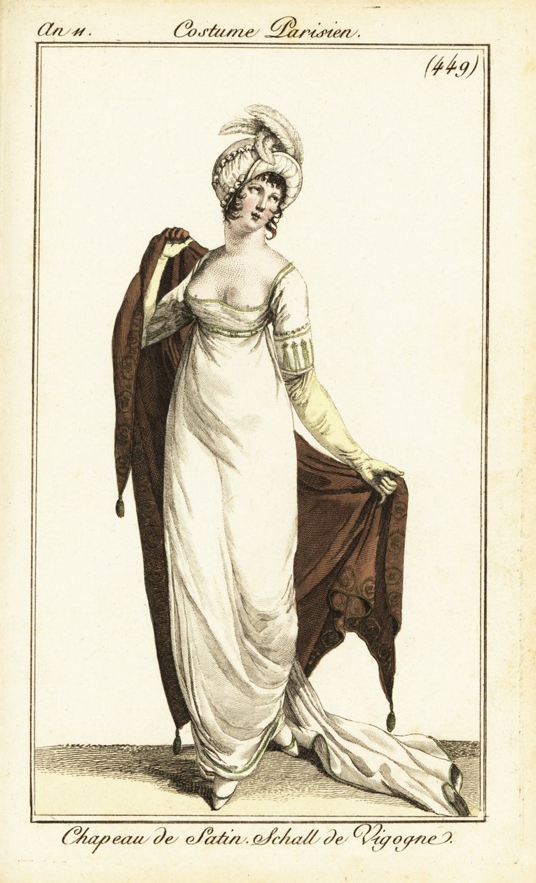 Merveilleuse em vestido de ópera, Paris de Pierre Charles Baquoy