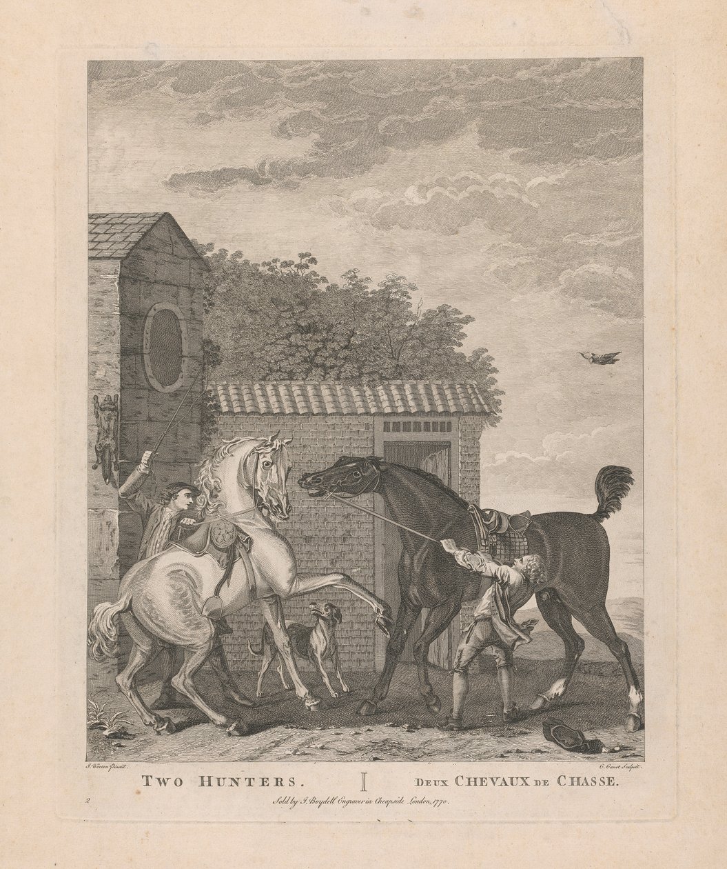 2. Dois Caçadores / Deux Chevaux de Chasse de Pierre Charles Canot
